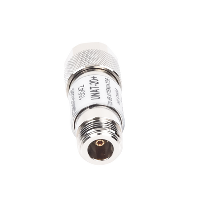 Atenuador en Línea de 20 dB  0.5 W  Conectores N Macho-Hembra  CD-6 GHz.