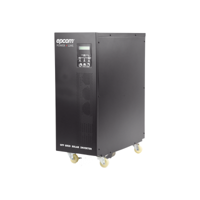 Inversor / Cargador para sistemas tipo isla de 192Vcc/120VCA de 5000W onda sinusoidal pura con controlador MPPT. Administre una fuente fotovoltaica  la red eléctrica y recargue su banco de baterías y su consumo sin problemas.