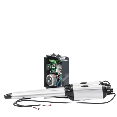 Kit de brazos para automatizar portones vehiculares abatibles de 2 hojas/ 3 Mts / 300 Kg / Uso solo residencial / Compatible con respaldo de energía