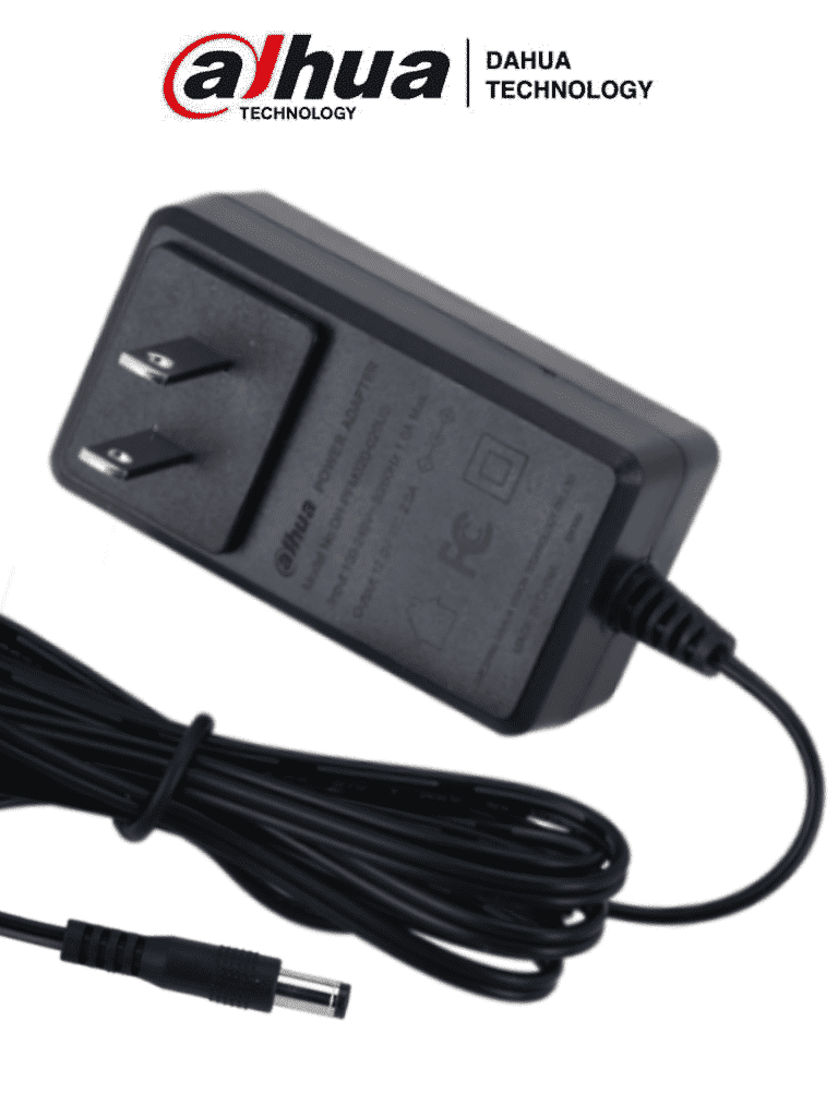 DAHUA DH-PFM320-020US - Fuente de Poder de  12 Vcc 2 Amper/ Entrada de 100-240 VAC/ Especial para Camaras de CCTV/ Cable de 1.5 metros/ Certificacion FCC/