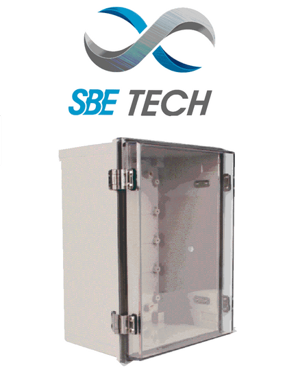 SBETECH TR15015090 - Gabinete de plástico para exteriores con cubierta transparente  150 x 150 x 90 mm