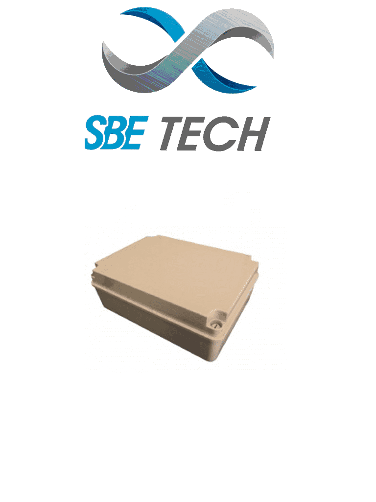 SBE TECH SBE-OP20020013 - Gabinete plástico con cubierta opaca  20 x 20 x 13 cm multiusos con grado de protección IP66  fabricada en material autoextinguible y resistente a la abrasión