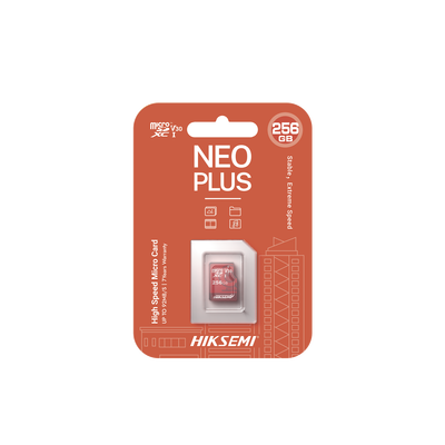 Memoria microSD / Clase 10 de 256 GB / Especializada Para Videovigilancia (Uso 24/7) / Compatibles con cámaras HIKVISION y Otras Marcas / 95 MB/s Lectura / 55 MB/s Escritura