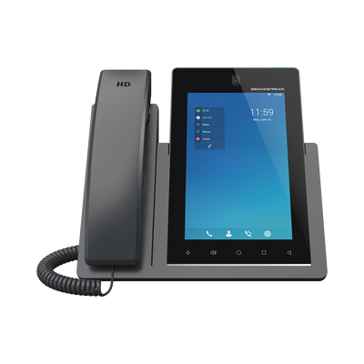 Teléfono IP Android 11  16 líneas SIP con 16 cuentas  pantalla táctil  7"  puertos Gigabit  Wi-Fi  Bluetooth  PoE  codec Opus  IPV4/IPV6 con gestión en la nube GDMS