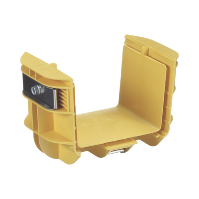Union Recta "Cople"  Para Canaleta FiberRunner™ 4X4  Color Amarillo