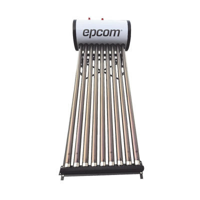 Bóiler Solar de 90L  Baja Presión con 9 Tubos de Vacío de Mayor Resistencia y Termotanque Inoxidable de Grado Alimenticio  Resistentes a Granizo de Hasta 25 mm/ l   Incluye Anodo de Magnesio