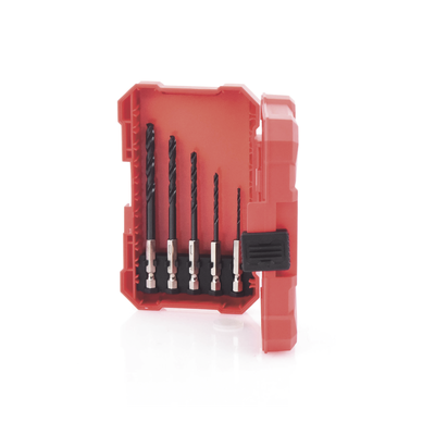 Juego de 18 Puntas y Brocas para Taladro  con Entrada Hexagonal de 1/4"  Incluye Estuche.