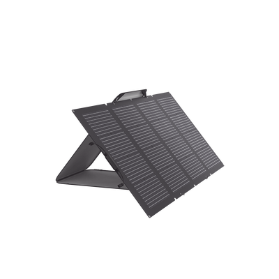 Módulo Solar Portátil y Flexible de 220W Recomendado para Estaciones Portátiles EFD330  EFD350 ó EFD500 / Ajuste de Ángulo / Carga Eficiente / Incluye Cable XT60 a MC4