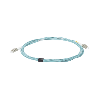 Jumper de Fibra Óptica Multimodo 50/125 XGLO OM3  LC-LC Duplex  OFNR  Color Aqua  5 Metros