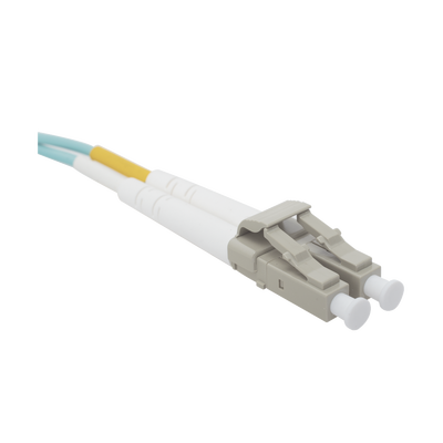 Jumper de Fibra Óptica Multimodo 50/125 XGLO OM3  LC-LC Duplex  OFNR  Color Aqua  5 Metros