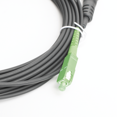 Jumper de Fibra Óptica  conector SC/APC - conexión a caja FDP460  redondo  10 metros  forro 3 mm  G657A2  negro