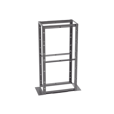 Rack de Cuatro Postes Estándar de 19"  Rieles Con Orificio Para Tuerca Enjaulada  Profundidad Máxima de 41.5 in  45 Unidades de Rack  Color Negro