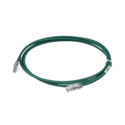 Cable de Parcheo UTP Cat6A  CM/LSZH  Diámetro Reducido (28AWG)  Color Verde  5ft