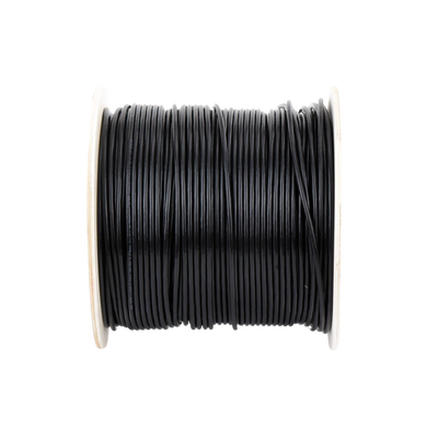 Bobina de cable de 305 m (1000 ft) Cat5e  Aleación de Cobre y Aluminio (CCA)  color Negro  Uso Intemperie  Doble Forro