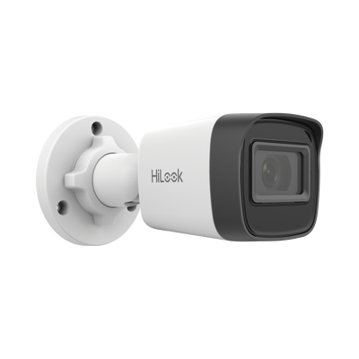 HiLook Series / Bala IP 2 Megapixel (1080p) / Lente 2.8 mm / 20 mts IR / Exterior IP67 / PoE / dWDR / H.265+ / ONVIF