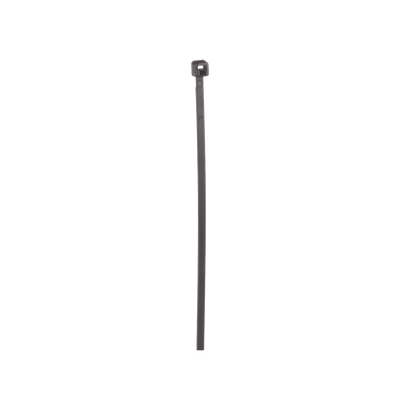 Cincho de Nylon 6.6 de Bloqueo  203 mm largo x 2.5mm ancho  Color Negro  Exterior Resistente a Rayos UV  Paquete de 100pz