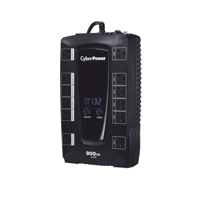 UPS de 900 VA/480 W  Topología Línea Interactiva  Entrada 120 Vca NEMA 5-15P  Tipo Gabinete Compacto  Con 12 Tomas NEMA 5-15R