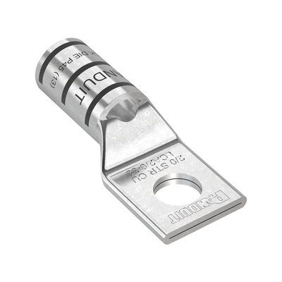 Zapata de compresión LCA2/0-38-X para cal. 2/0 Awg  Barreno para tornillo prisionero de 3/8  1 Pz