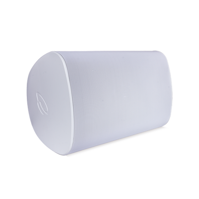 Altavoz Exterior | 2 Vías | Controlador de 6 5" |  Tweeter de 1" |  Radiador que Mejora los Graves | Tecnología de Montaje de Bloqueo Rápido | 120 W | 8O | Blanco