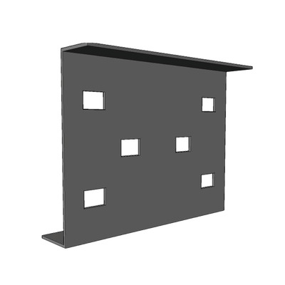 Escalera de Aluminio Portacables / Perfil Z / Peralte 3 1/4" /Paso 9" / Ancho 6" / 3.66 metros / Capacidad Máx. 137 Cables / Incluye Cople Union y Tornillería