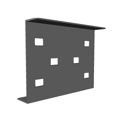 Escalera de Aluminio Portacables / Perfil Z / Peralte 3 1/4" /Paso 9" / Ancho 9" / 3.66 metros / Capacidad Máx. 205 Cables / Incluye Cople Union y Tornillería