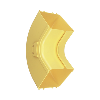 Bajada Vertical Interior de 90º con Tapa  Para uso con Canaletas 4X4 FiberRunner™  Color Amarillo
