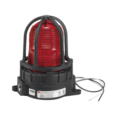Luz de advertencia LED color Rojo para ubicaciones peligrosas  montaje para superficies  120/240Vca