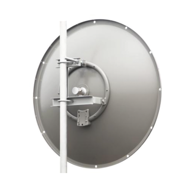 Antena direccional de 3 ft  5.9 a 7.1 GHz  Ganancia 34 dBi  Conectores RP-SMA Hembra  Polarización doble  incluye montaje para torre o mástil