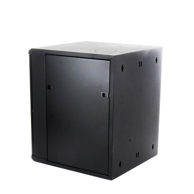 Gabinete para Montaje en Pared  12 Unidades de Rack  de 19in  Puerta de Cristal Templado  Fabricado en Acero