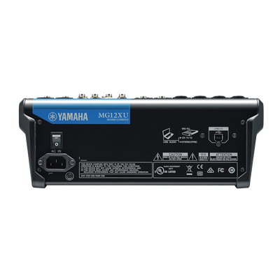 Mezcladora de Audio | 12 Canales | 6 Entradas de Micrófono/línea | 2 Entradas Estéreo | Efectos Integrados | Alimentación Phantom | USB