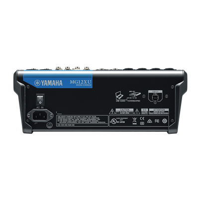 Mezcladora de Audio | 12 Canales | 6 Entradas de Micrófono/línea | 2 Entradas Estéreo | Efectos Integrados | Alimentación Phantom | USB