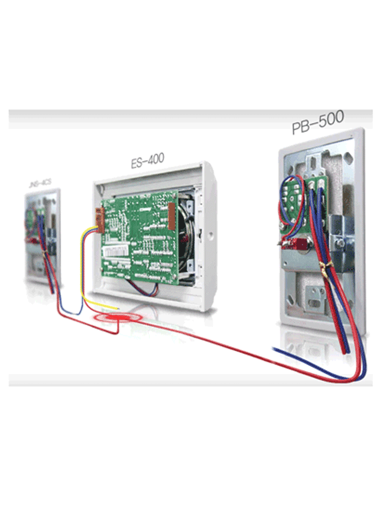 COMMAX JNS4CS - Subestación de cama para sistema de llamado de enfermería / Comunicación por voz con la unidad  JNS70MN / Soporta botón pulsador CC200 y botones de emergencia