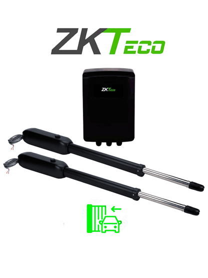 ZKSW400DC - Kit de Pistones de Aluminio Antioxidante  Para Puertas Abatibles de Doble Servicio  Soporta 400 kg por Puerta  Instalación Sencilla sin Soldadura  Accesorios Incluidos  Alimentación 110V