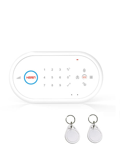 IHORN ND1 - Panel De Alarma Comunicación 2G. 32 Zonas Inalámbricas Incluye Fuente y 2 Llaveros RFID Para armar y desarmar (Verificar Tipo De Comunicación En Su Zona)