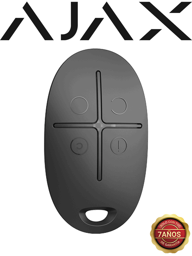 AJAX SpaceControl B - Llavero inalámbrico 4 botones. Color Negro (28312.04.BL3)