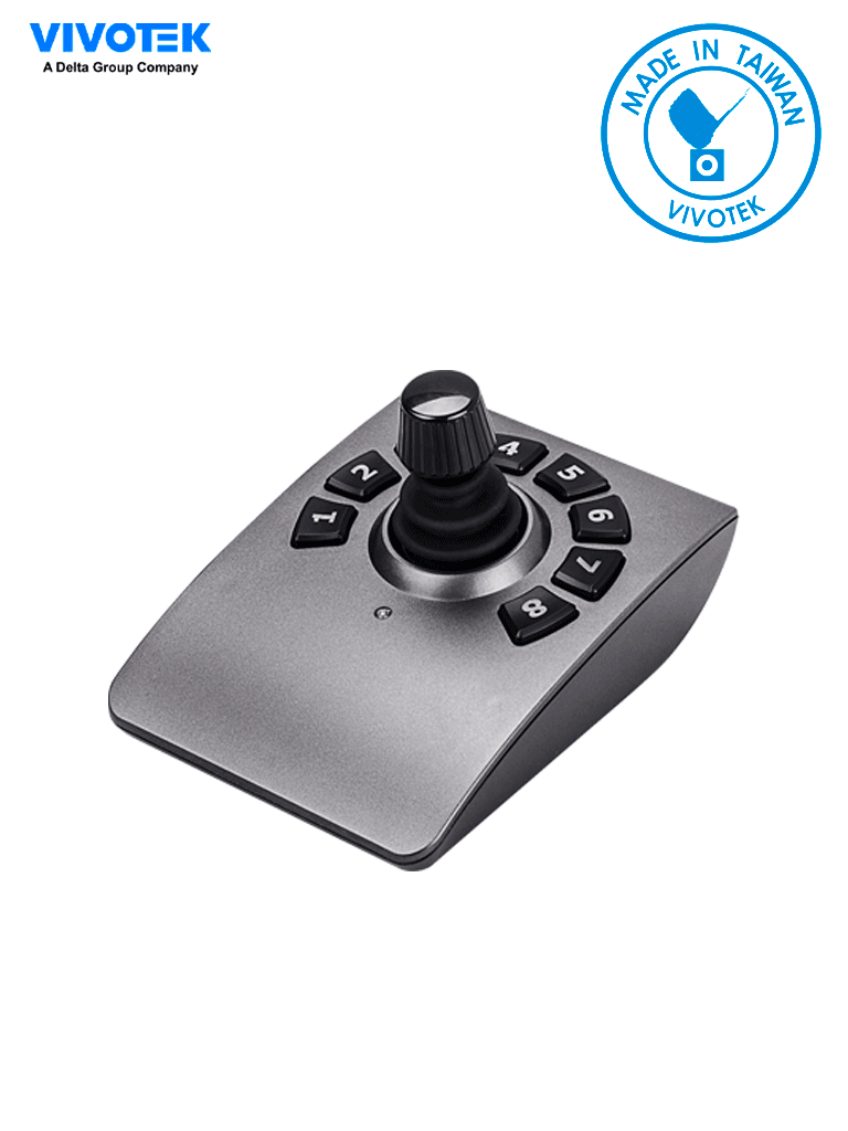 VIVOTEK AJ-001 - Control de palanca joystick para NVR  PTZ y Software VAST 2  VSS VIVOTEK con 8 teclas y conector USB