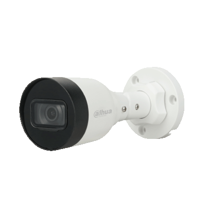 DAHUA IPC-HFW1431S1-A-S4 - Cámara IP Bullet de 4 Megapixeles lente de 2.8 mm con ángulo de visión de 104 grados  IR de 30 m  compresión H.265+  micrófono integrado  PoE  WDR real  protección IP67 para uso en exteriores.