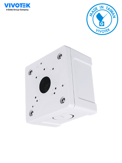 VIVOTEK AM-71C_V02 - Caja de conexiones de exterior para cámaras domo y bullet  IP66  color blanco  fabricada en aleación de aluminio