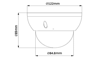 DAHUA SD22204UEN - GN - Camara IP PTZ Mini Domo Antivandalica de 2 Megapixeles/ 4x de Zoom Optico/ H.265/ WDR Real de 120 dB / Videoanaliticos con IVS/ .005 Lux/ Starlight/ IK10/ IP66/ PoE/