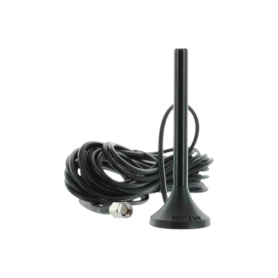 Antena Mini de Montaje Magnético  con cable RG174 y conector SMA macho | Rango de Frecuencias 700-960 MHz  1710-2270 MHz | Ganancia Máxima 3.1 dB