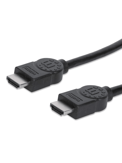 MANHATTAN - 306133 - Cable HDMI de Alta Velocidad / 4K@30Hz  3D  HDMI Macho a HDMI Macho  Blindado  Negro  5 m (16.5 ft.)