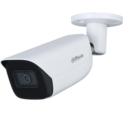 DAHUA IPC-HFW2541E-S - Camara IP Bullet de 5 Megapixeles/ WizSense/ Lente de 2.8mm/ 97 Grados de Apertura/ IR de 30 Metros/ SMD Plus/ Microfono Integado/ PoE/ Ranura para MicroSD/ IP67/  WDR Real de 120 dB/