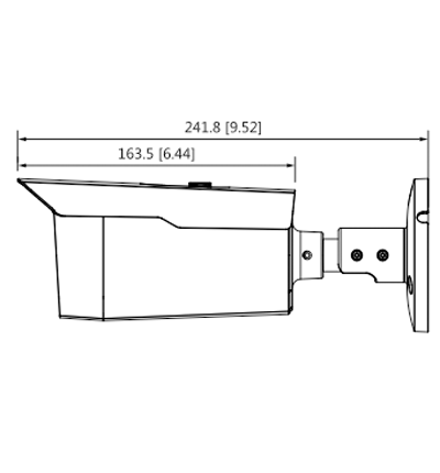 DAHUA HAC-HFW1500D - Camara Bullet de 5 Megapixeles/ Metalica/  Lente de 3.6 mm/ 92 Grados de Apertura/ IR de 80 Mts/ IP67/ Soporta: CVI/CVBS/AHD/TVI/