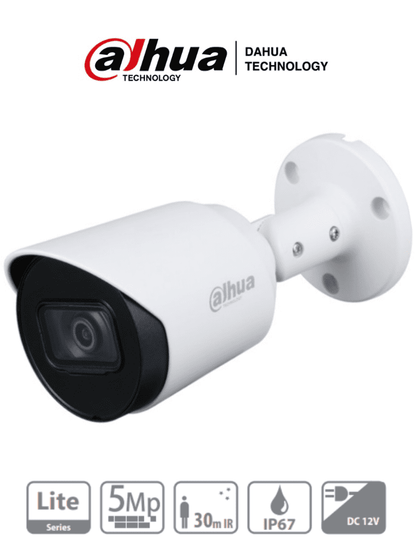 DAHUA HAC-HFW1500T-28 - Camara Bullet de 5 Megapixeles/ Lente de 2.8 mm/ 111 Grados de Apertura/ Metalica/ IR de 30 Metros/ IP67/ Soporta CVI/CVBS/AHD/TVI/ #PromoFull