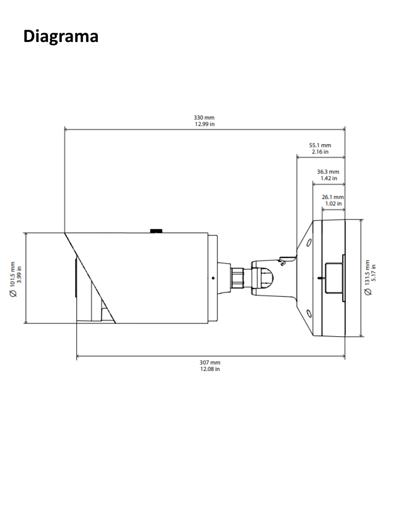 BOSCH V_ NBE3502AL-BULLET 2MP/ LENTE 3 A 10MM/ IP66/ IR