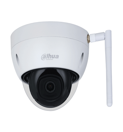 DAHUA IPC-HDBW1230DE-SW - Camara IP Domo Wifi de 2 Megapixeles/  Lente de 2.8 mm/ 100 Grados de Apertura/ IR de 30 Metros/ Ranura para MicroSD/ IP67/ Antivandalica Ik10/ Detección de Humanos SMD/ Hasta 80 Metros de Alcance en Area Abierta/