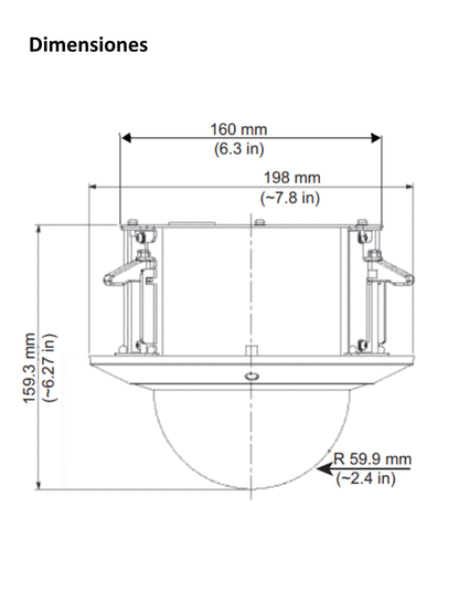 BOSCH V_NDP4502Z12C- AUTODOME 4000i/ PTZ 2MP 12X/  MONTAJE EN TECHO/ EVA