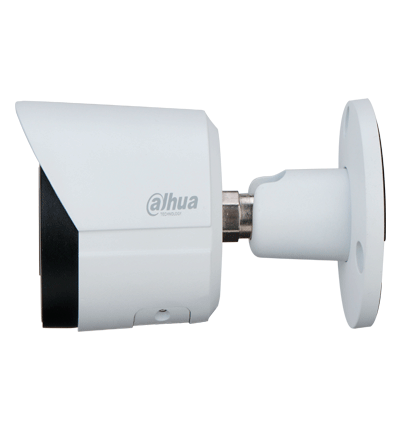 DAHUA IPC-HFW2241S-S - Camara IP Bullet de 2 Megapixeles/ Lente de 2.8 mm/ WizSense/ 107 Grados de Apertura/ IR de 30 Metros/ SMD Plus/ Microfono Integrado/ PoE/ Ranura para MicroSD/ IP67/ WDR Real de 120 dB