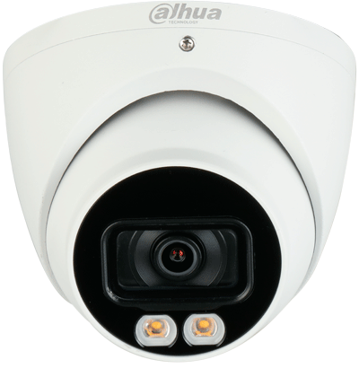 DAHUA HAC-HDW1809T-A-LED - Camara Domo Eyeball 4k Full Color/ 8 Megapixeles/ Lente de 2.8 mm/ 106 Grados de Apertura/ Microfono Integrado/ 40 Metros de Iluminación/ Imagen a Color 24/7/ Super Adapt/ WDR de 120 dB/