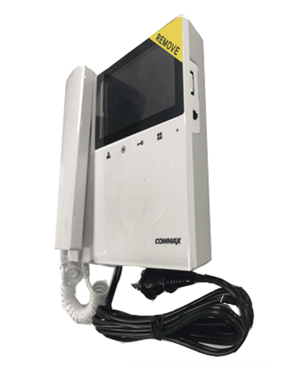 COMMAX CDV43K2 - Monitor para videoportero a color de 4.3 pulgadas con función de apertura de puerta  compatible con soluciones residenciales y departamentales  conexión a 4 hilos  frente de calle compatible modelo DRC40K